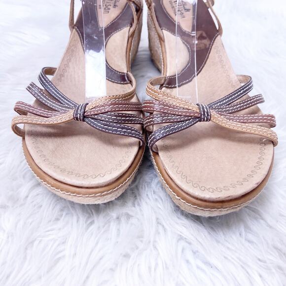 Clarks Artisan 10 M Womens Brown Tan Leather Ankle Strap Comfort Sandals - Picture 5 of 8